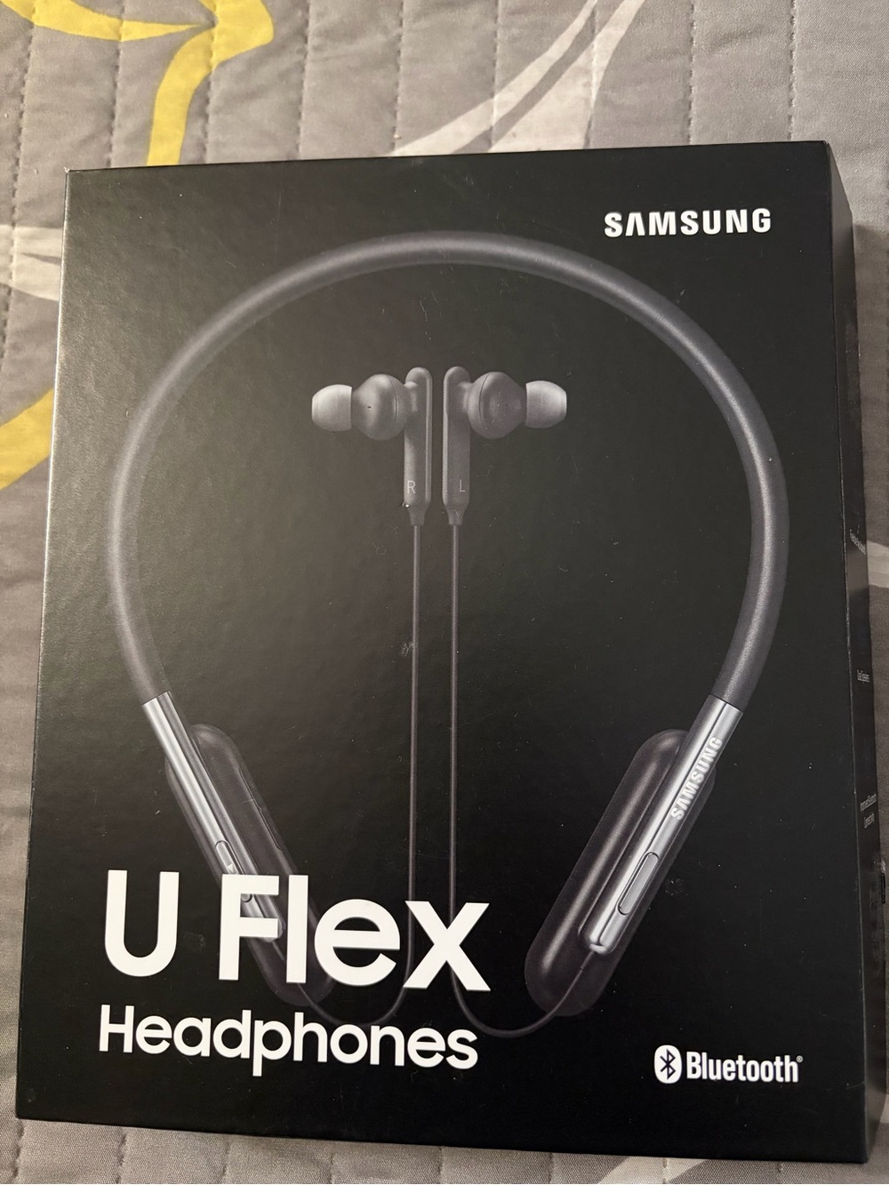 Samsung U Flex Wireless Neckband Headphones - Black and Silver